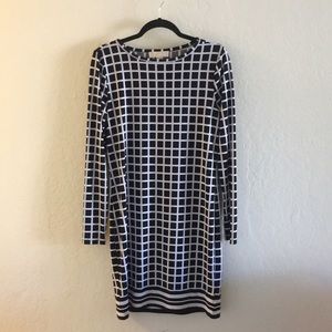 Black and White Michael Kors shift dress